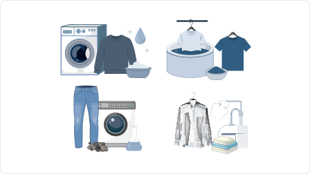 Garment washing and finishing illustration