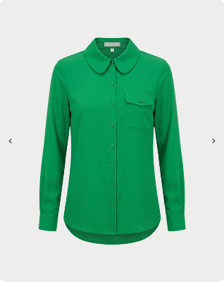 Green collared shirt
